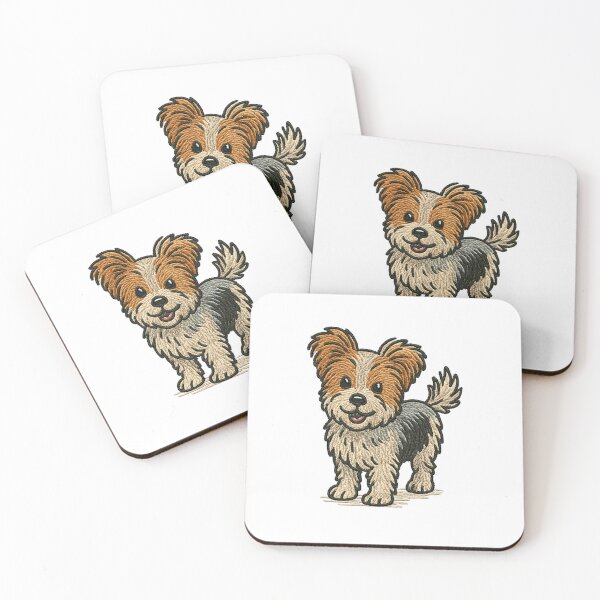 Item preview, Embroidered Biewer Yorkie Terrier designed and sold by hurrieup.