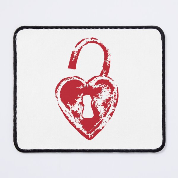 Item preview, heart Lock illustration - Valentine's day - Love designed and sold by PIXEL POP DESIGNS - Beyond the Norm!.