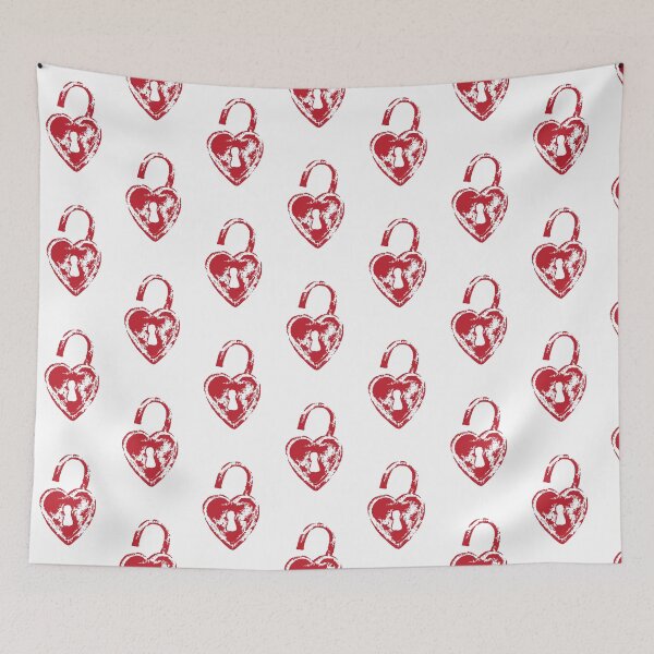 Item preview, heart Lock illustration - Valentine's day - Love designed and sold by PIXEL POP DESIGNS - Beyond the Norm!.