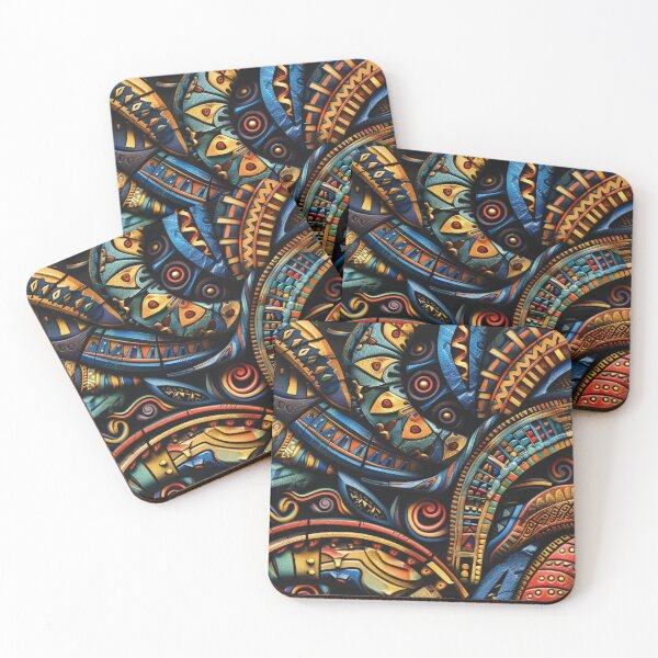 Item preview, African-Style Vibrantly Colorful Ornate Exotic Designs  designed and sold by DEC02.