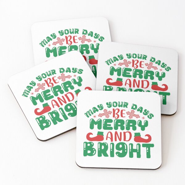 Item preview, May Your Days Merry and Bright - Classic Holiday Song Quote designed and sold by FuzionRaptor.