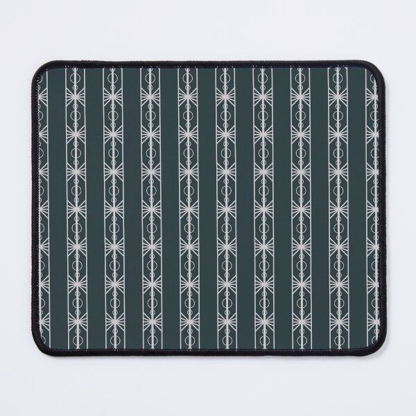 Item preview, Sophisticated Green Art Deco Geometric Stripes designed and sold by CheesieBeeStudio.