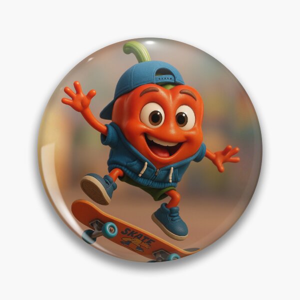 Item preview, Skater Capsicum designed and sold by Sillytoe.