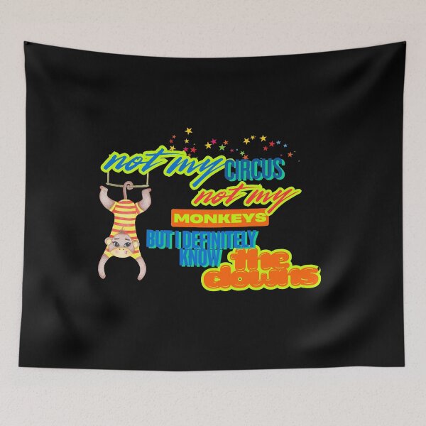 Item preview, not my circus not my monkeys but i definitely know the clowns designed and sold by DesignByMalwina.