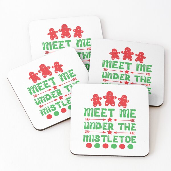 Item preview, Meet Me Under The Mistletoe - Romantic Christmas Quote designed and sold by FuzionRaptor.