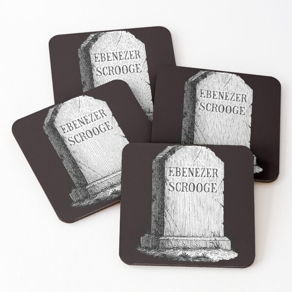 Item preview, Lápida de Ebenezer Scrooge – Grabado victoriano designed and sold by Artpicto.