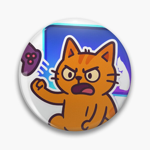 Artikelvorschau, Wütende Gamer-Katze – Lustige orangefarbene Katze gibt Videospiel wütend auf entworfen und verkauft von MeowLaugh.