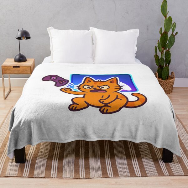 Item preview, Angry Gamer Cat – Funny Orange Kitty Rage Quitting Video Game designed and sold by MeowLaugh.