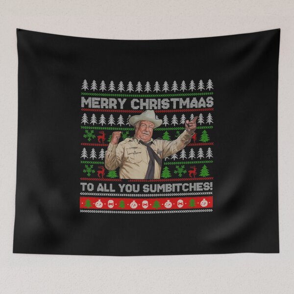 Item preview, Smokey And The Bandit , Merry Christmas Too All You Sumbitches Christmas , Smokey And The Bandit Funny Ugly Xmas designed and sold by Foro-Chance.