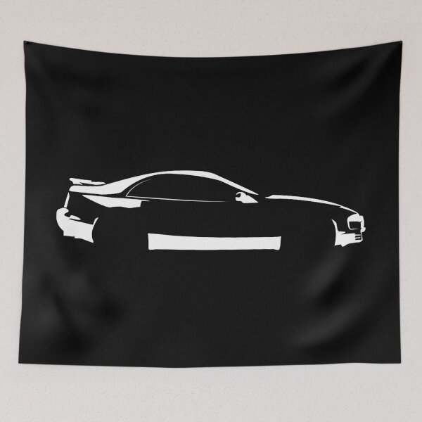 Item preview, 300ZX Z32 Twin Turbo 5MT (1994) Minimalist Car Silhouette (White) designed and sold by FearnCreative.