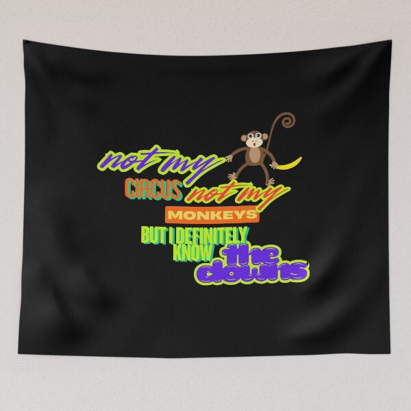 Item preview, not my circus not my monkeys but i definitely know the clowns designed and sold by DesignByMalwina.
