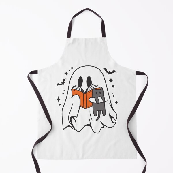 Item preview, Cute Bookish Ghost With Cat designed and sold by stephenflashart.