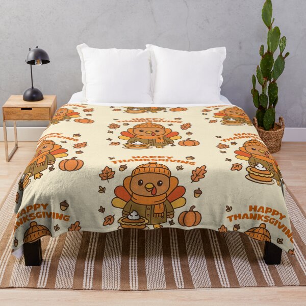 Item preview, Kawaii Turkey – Cozy Autumn Aesthetic – Happy Thanksgiving Design designed and sold by TshirtInk.