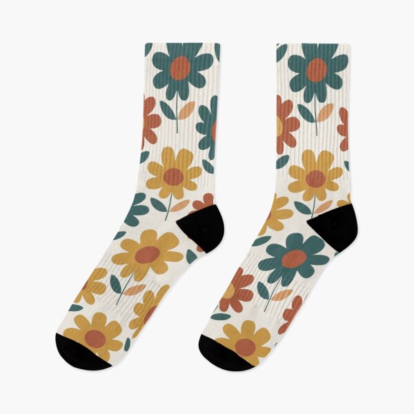 Item preview, Daisy Ogee Pattern Terracotta Mustard Sage  designed and sold by Searching ideas.