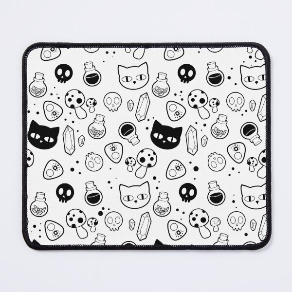 Item preview, Little Witch Black all over pattern designed and sold by WytchandCraft.