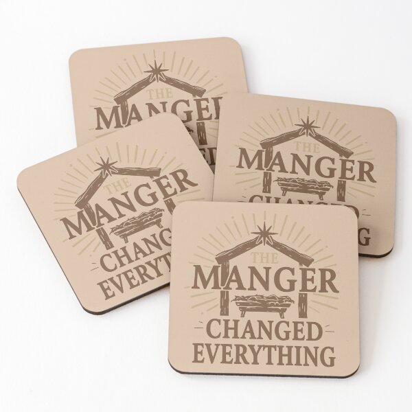 Item preview, The Manger Changed Everything Christmas Design designed and sold by TrueImage1.