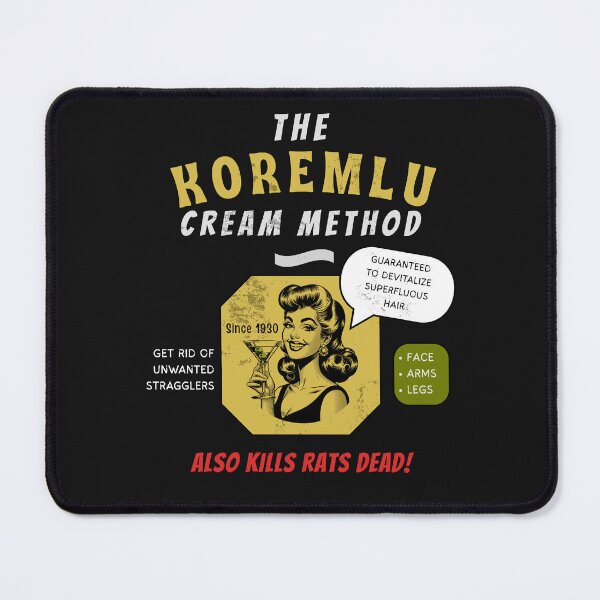 Item preview, Koremlu Cream: A Vintage Parody T-Shirt of a 1930s Beauty Nightmare designed and sold by Guilty Kick.