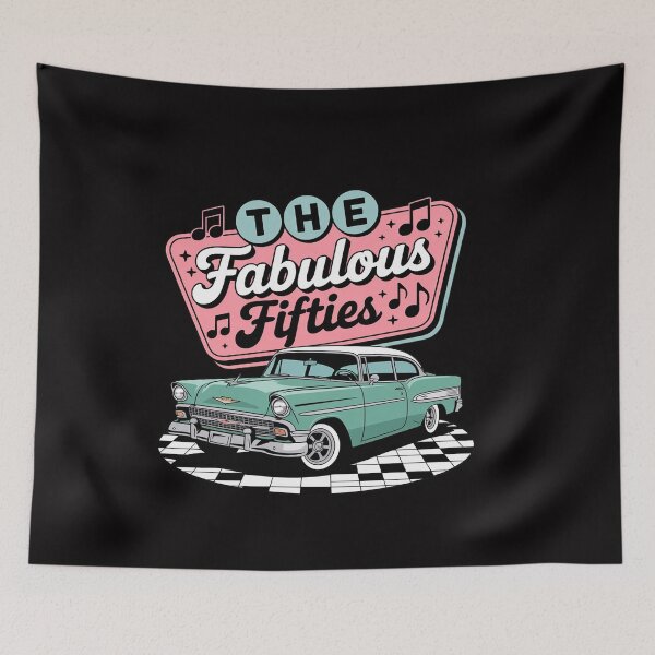 Item preview, The Fifties 1950s Car Music Checkerboard Rockabilly Sock Hop designed and sold by ConceptThena.