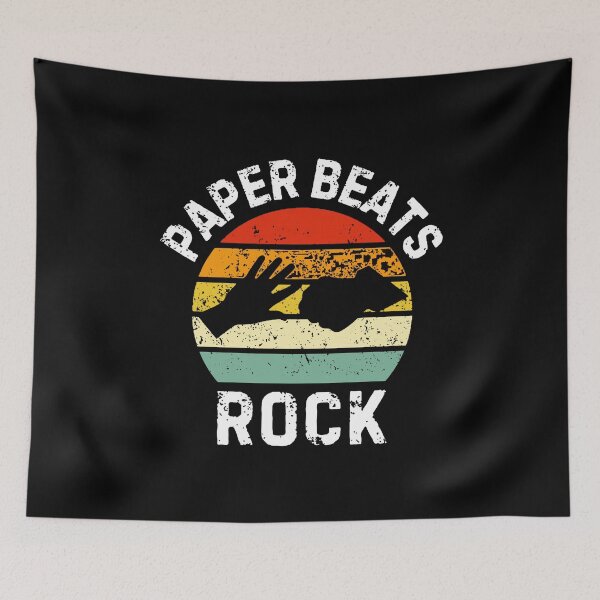 Item preview, paper beats rock  designed and sold by josephinedigreg.