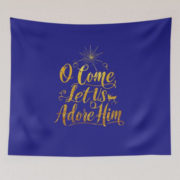 Item preview, O Come Let Us Adore Him Christmas Design designed and sold by TrueImage1.