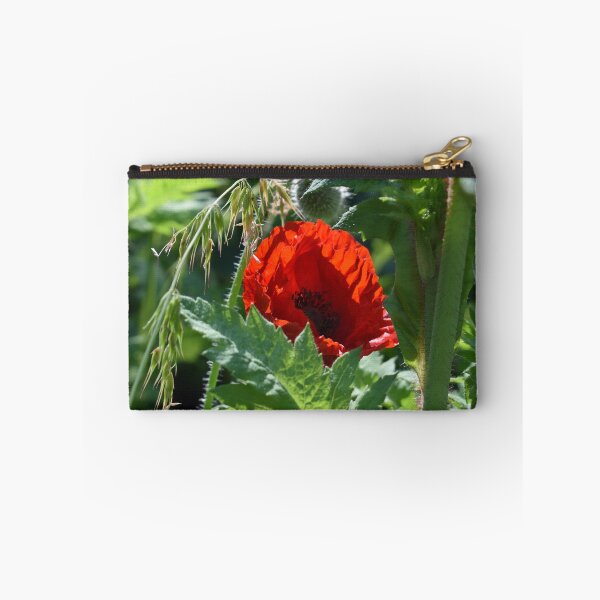 Item preview, A Pretty Red Poppy and Green Foliage designed and sold by Michaela Perryman.