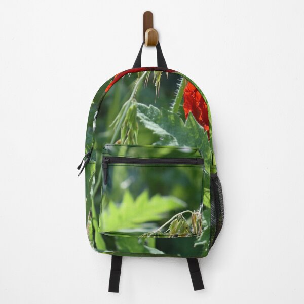 Item preview, A Pretty Red Poppy and Green Foliage designed and sold by Michaela Perryman.