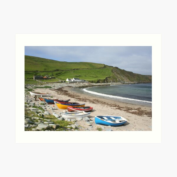 Norwick Bay, Unst, Shetland Art Print