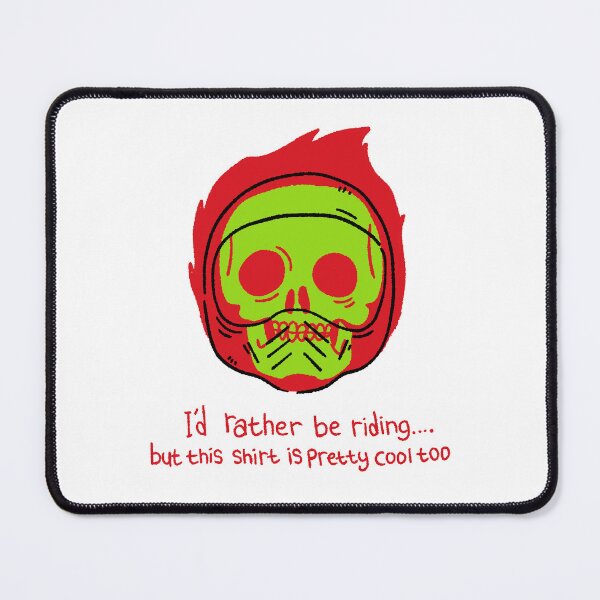 Item preview, I'd Rather Be Riding" Neon Skull Biker Tee - Cool Moto Lifestyle Gift designed and sold by RNASstuff.