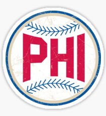 PHI retro Baseball 1 Sticker