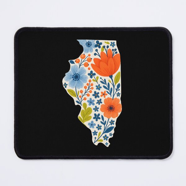 Item preview, Floral Illinois State designed and sold by stephenflashart.