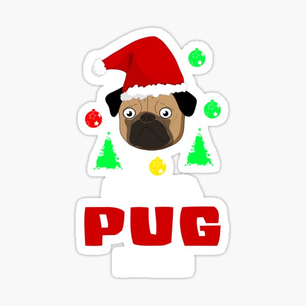 Vista previa del artículo con la obra «SANTA PUG», diseñado y vendido por Mill8ion.