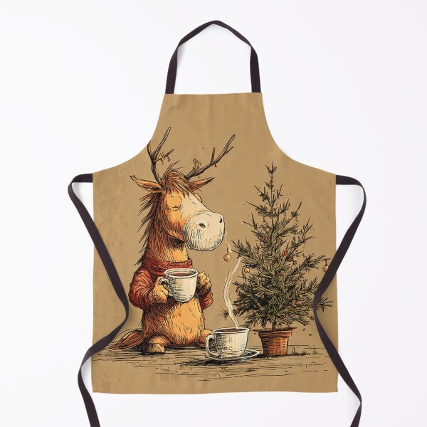 Item preview, christmas card with deer designed and sold by Tanita Platina.