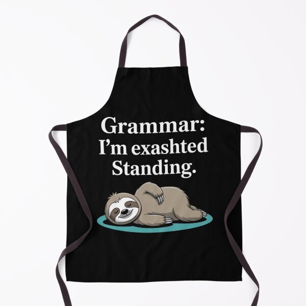 Item preview, Funny Yoga Sloth Grammmar I’m Exashted Standing designed and sold by ShelFisher.