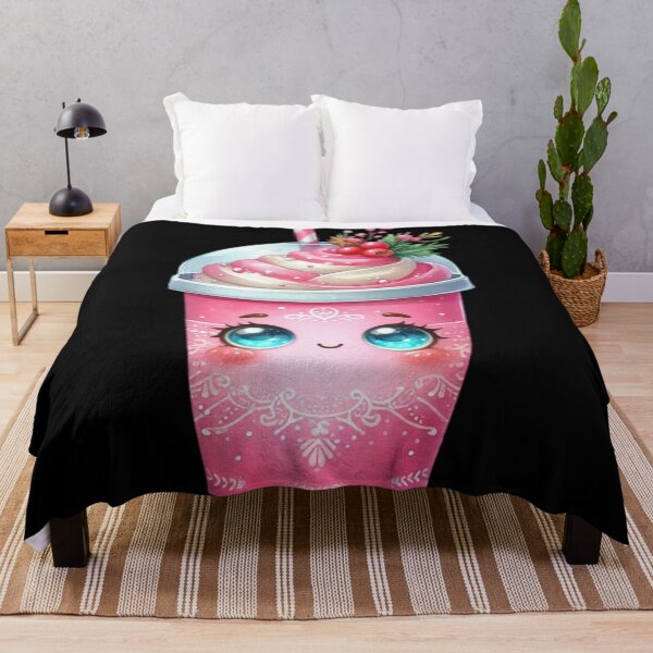 Item preview, Pink Coffee Cup Art | Sweet Pastel Drink with Cream & Berries designed and sold by Lulunza.