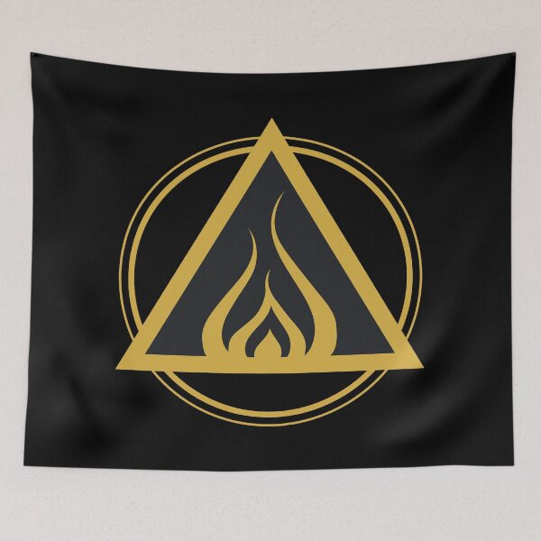 Item preview, Golden Element of Fire - Shee Minimalistic Symbol  designed and sold by SheeArtworks.