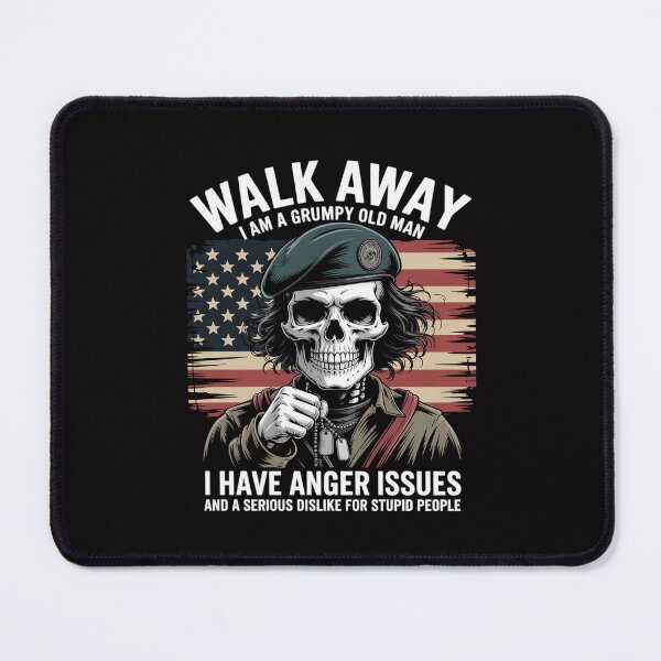 Item preview, Skull Walk Away I Am A Grumpy Old Man I Have Anger Issues designed and sold by Silicula.