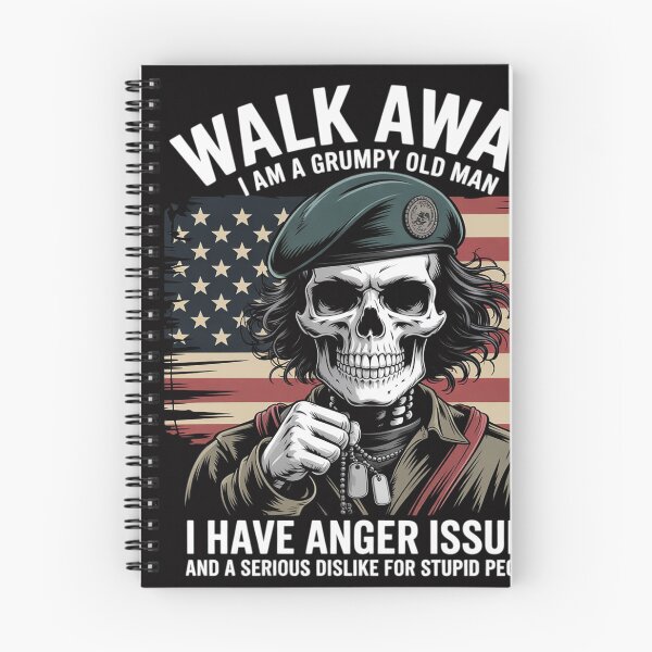 Item preview, Skull Walk Away I Am A Grumpy Old Man I Have Anger Issues designed and sold by Silicula.
