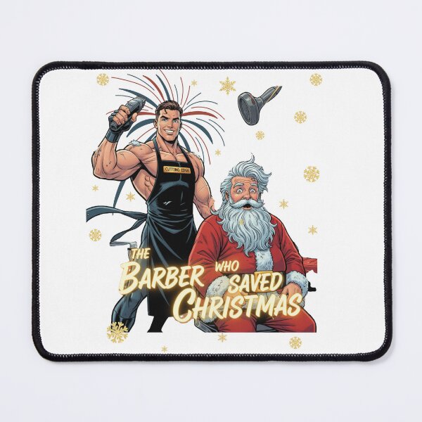 Item preview, The Barber Who Saved Christmas – Funny Barber Holiday Shirt | Santa Fade Master Tee designed and sold by chuxiedesign.
