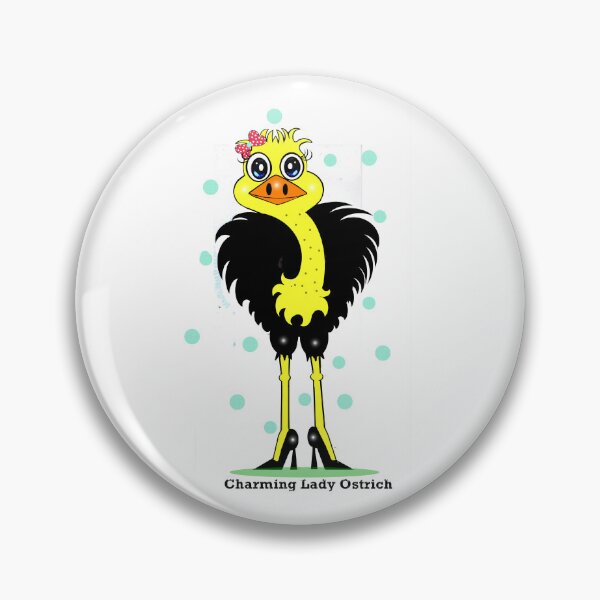 Item preview, Charming Lady Ostrich designed and sold by Shirley cute art .