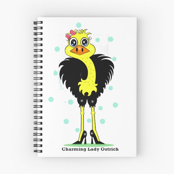 Item preview, Charming Lady Ostrich designed and sold by Shirley cute art .