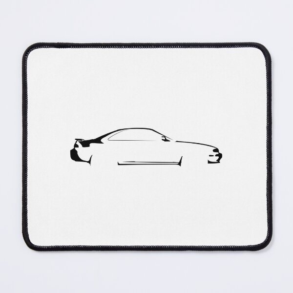 Item preview, Silvia S14 K’s Aero (1994) Minimalist Car Silhouette (Black) designed and sold by FearnCreative.