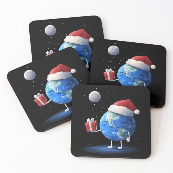 Item preview, Earth in a Santa Hat - Christmas Earth designed and sold by TicoTuftCR.