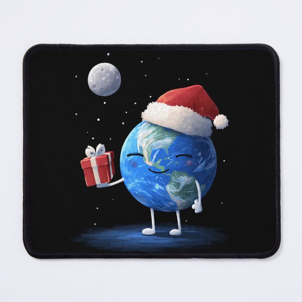 Item preview, Earth in a Santa Hat - Christmas Earth designed and sold by TicoTuftCR.