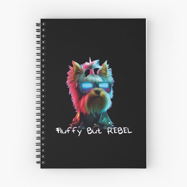 Item preview, Fluffy But Rebel Yorkshire Terrier - CyberPunk Dog Colorful designed and sold by Heleniya.