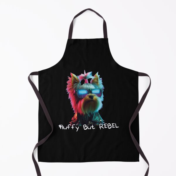 Item preview, Fluffy But Rebel Yorkshire Terrier - CyberPunk Dog Colorful designed and sold by Heleniya.