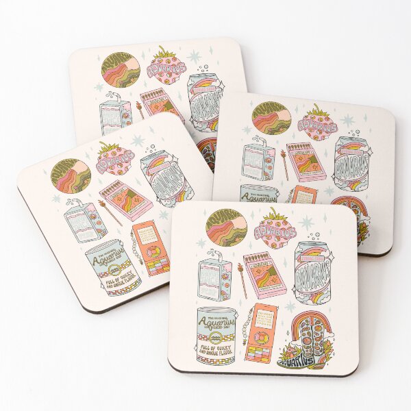 Item preview, Aquarius Tattoo Flash Sheet designed and sold by doodlebymeg.