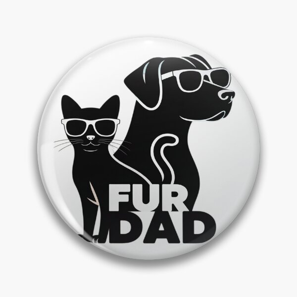 Item preview, Fur Dad Funny Fathers Day Cat and Dog Lover designed and sold by Sandrhaus.