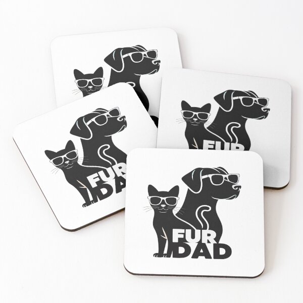 Item preview, Fur Dad Funny Fathers Day Cat and Dog Lover designed and sold by Sandrhaus.