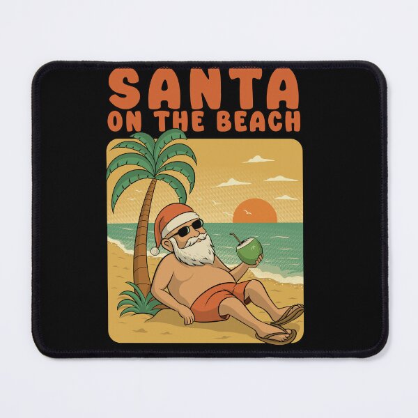Item preview, Christmas Vacation Santa On The Beach designed and sold by Kewessthetic.