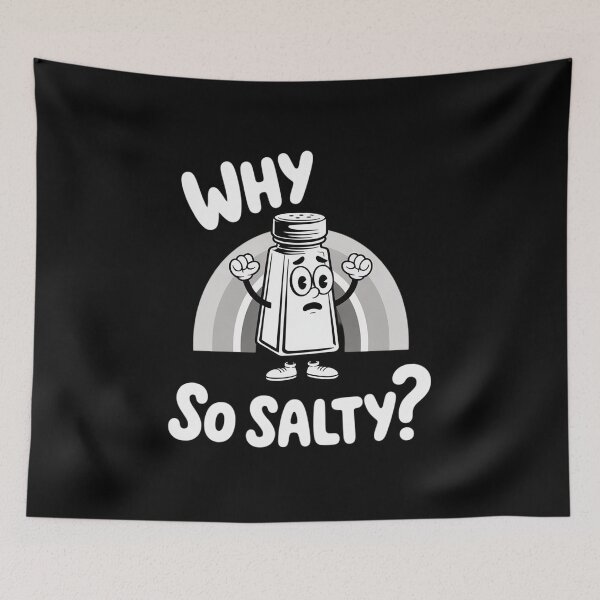 Item preview, Why So Salty Cartoon Salt Shaker designed and sold by khorbiasieno.